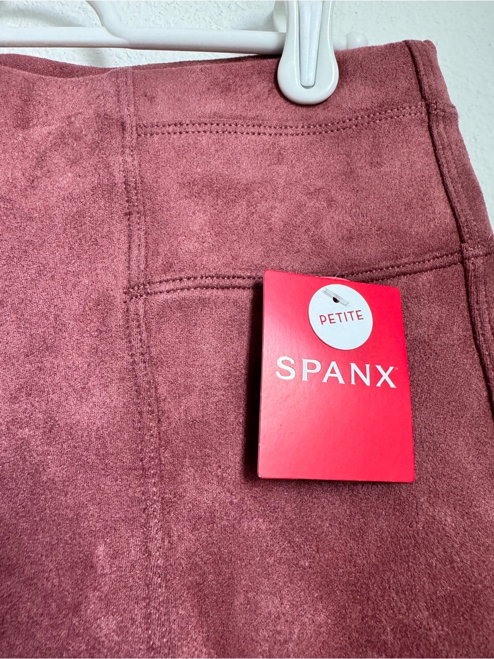 SPANX Faux SuedeHigh-Waist Leggings in Dusty Rose NWT - Picture 5 of 9